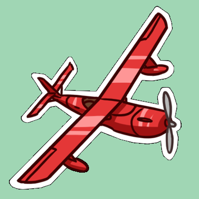Red seaplane